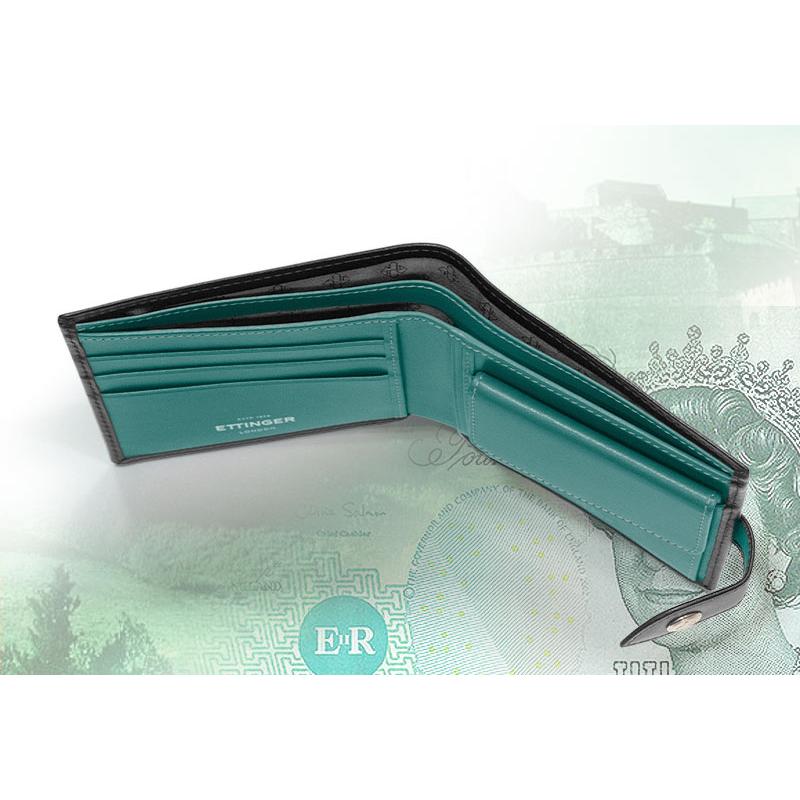 ETTINGER社公認正規販売店 ETTINGER エッティンガー 二つ折り財布 タブ付き ST141JTAB スターリングコレクション カード＆コインパース 小銭入れ付きの画像