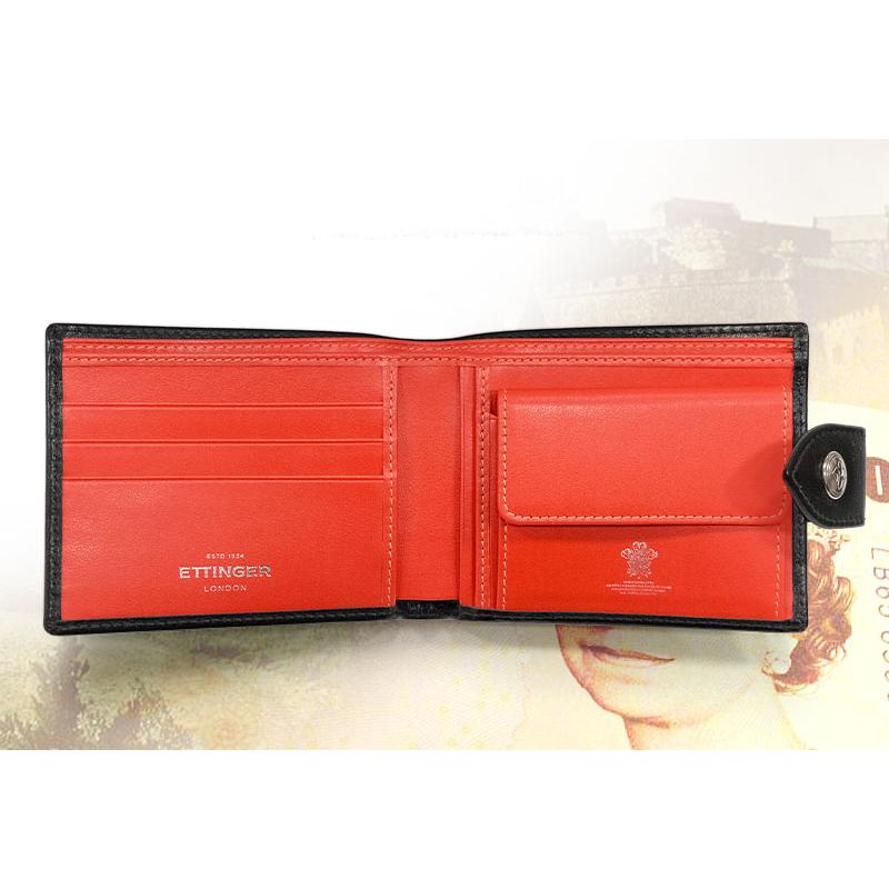 ETTINGER社公認正規販売店 ETTINGER エッティンガー 二つ折り財布 タブ付き ST141JTAB スターリングコレクション カード＆コインパース 小銭入れ付きの画像