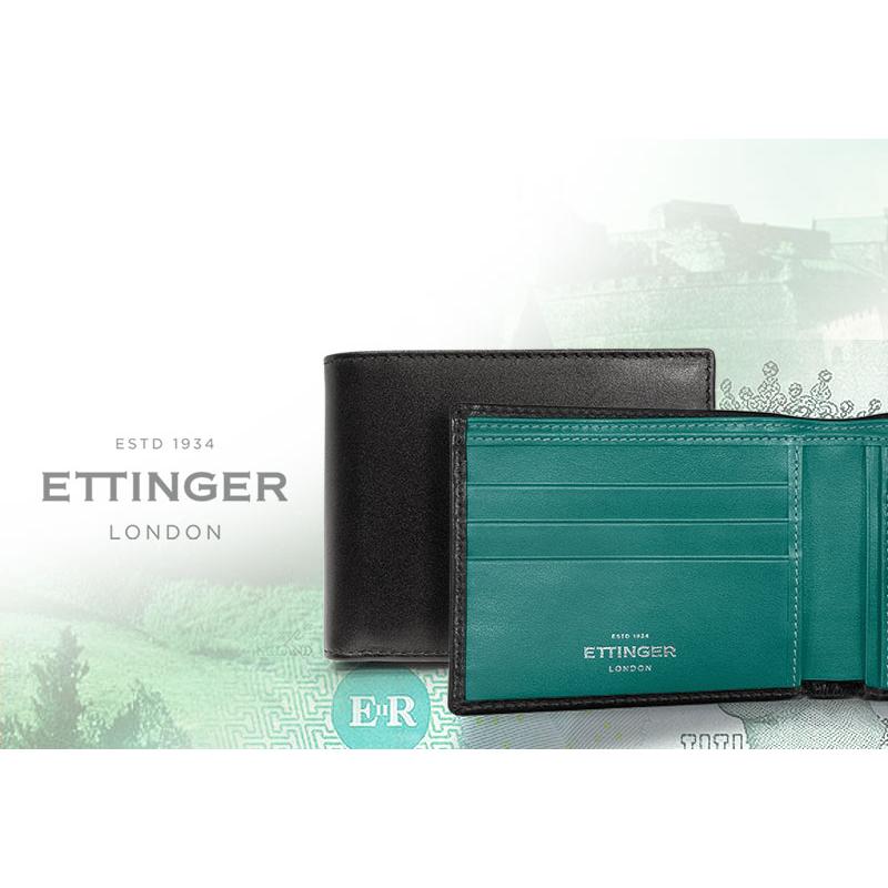 ETTINGER社公認正規販売店 ETTINGER エッティンガー 二つ折り財布 タブ付き ST141JTAB スターリングコレクション カード＆コインパース 小銭入れ付きの画像