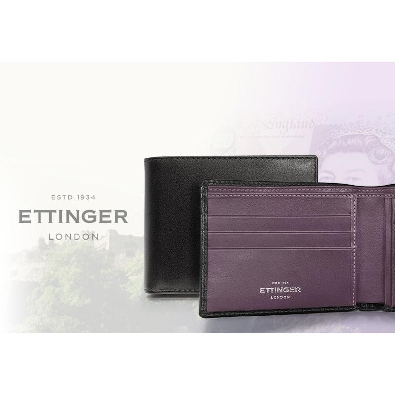 ETTINGER社公認正規販売店 ETTINGER エッティンガー 二つ折り財布 タブ付き ST141JTAB スターリングコレクション カード＆コインパース 小銭入れ付きの画像