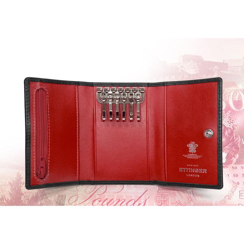 ETTINGER 6連キーケース　箱付属 ETTINGER エッティンガー キーケース ブライドルレザー メンズ