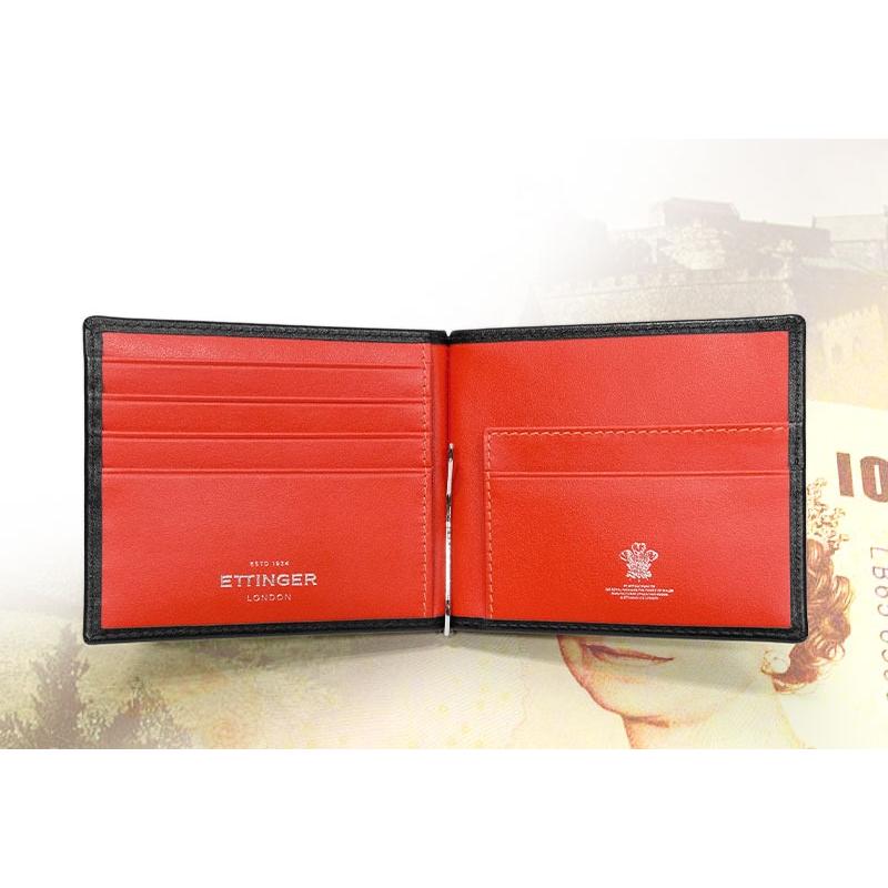 ETTINGER社公認正規販売店 ETTINGER / エッティンガー マネークリップ  ST2194EJ MONEY CLIP WITH ZIP 小銭入れ付き スターリングコレクションの画像