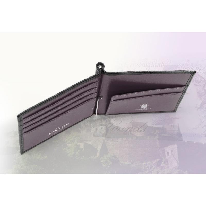 ETTINGER社公認正規販売店 ETTINGER / エッティンガー マネークリップ  ST2194EJ MONEY CLIP WITH ZIP 小銭入れ付き スターリングコレクションの画像