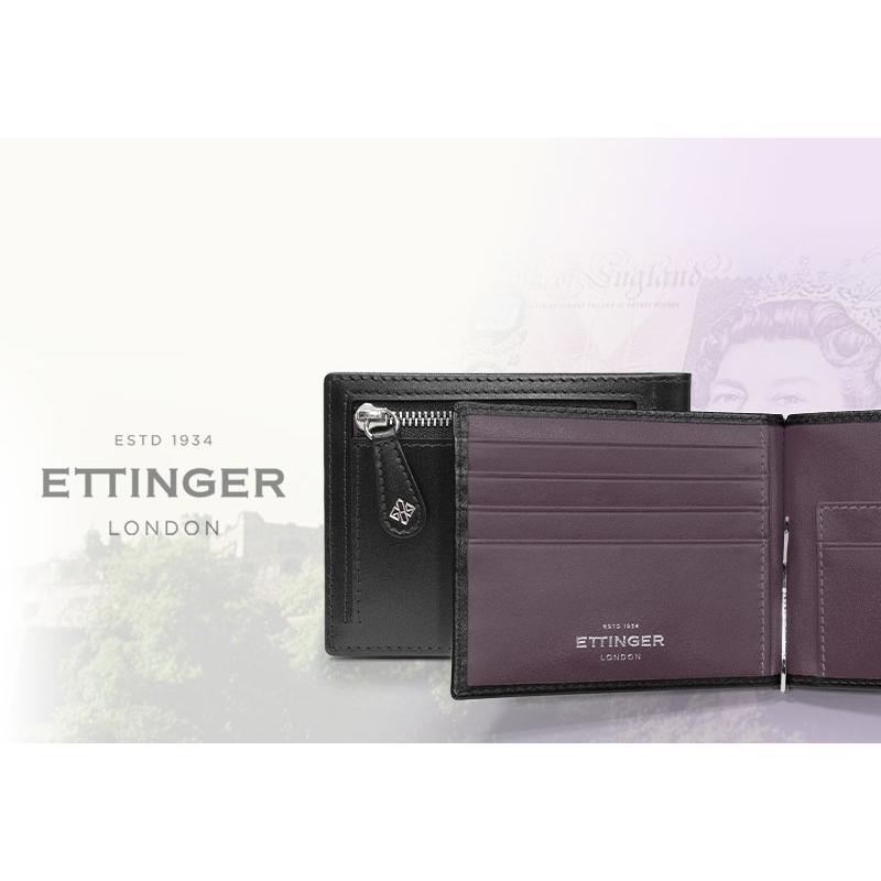 ETTINGER社公認正規販売店 ETTINGER / エッティンガー マネークリップ  ST2194EJ MONEY CLIP WITH ZIP 小銭入れ付き スターリングコレクションの画像