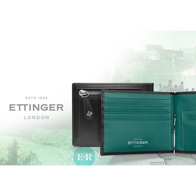 ETTINGER社公認正規販売店 ETTINGER / エッティンガー マネークリップ  ST2194EJ MONEY CLIP WITH ZIP 小銭入れ付き スターリングコレクションの画像
