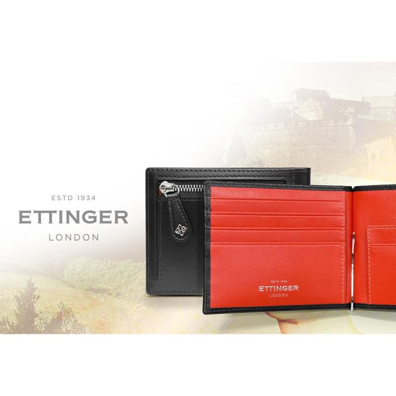 ETTINGER社公認正規販売店 ETTINGER / エッティンガー マネークリップ  ST2194EJ MONEY CLIP WITH ZIP 小銭入れ付き スターリングコレクションの画像