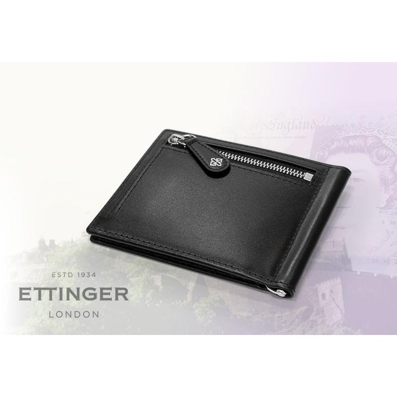 ETTINGER社公認正規販売店 ETTINGER / エッティンガー マネークリップ  ST2194EJ MONEY CLIP WITH ZIP 小銭入れ付き スターリングコレクションの画像