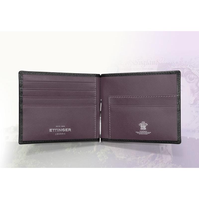 ETTINGER社公認正規販売店 ETTINGER / エッティンガー マネークリップ  ST2194EJ MONEY CLIP WITH ZIP 小銭入れ付き スターリングコレクションの画像