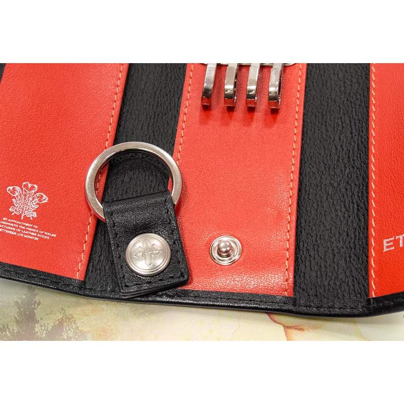 ゆうあゆまゆです【ETTINGER】エッティンガー✦ケース ✦ ETTINGER（エッティンガー） キーケース ブラック/パープル KEY CASE
