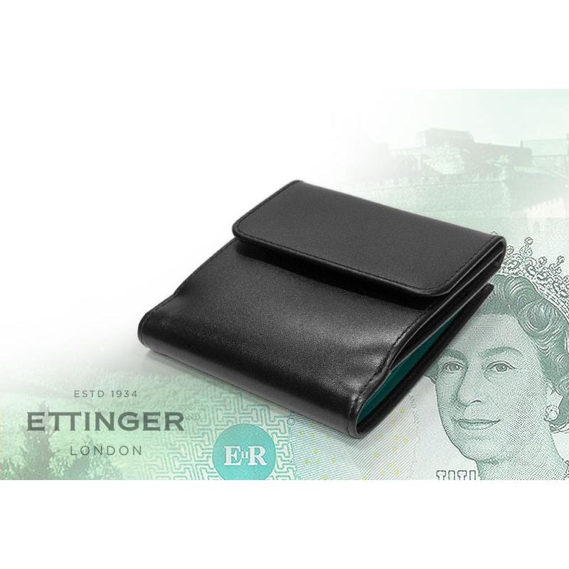 ETTINGER社公認正規販売店 ETTINGER エッティンガー二つ折り財布 タブ付き ST951AJ スターリングコレクション BILLFOLD 10C/C & COIN PURSE 小銭入れ付きの画像