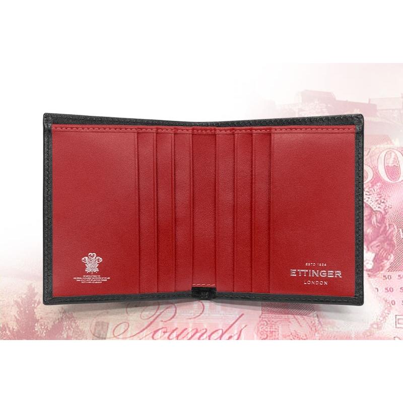 ETTINGER社公認正規販売店 ETTINGER / エッティンガー ミニウォレット  ST975BJ MINI WALLET 6C / C 二つ折り財布 スターリングコレクションの画像