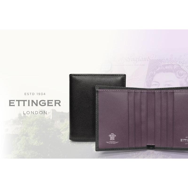 ETTINGER社公認正規販売店 ETTINGER / エッティンガー ミニウォレット  ST975BJ MINI WALLET 6C / C 二つ折り財布 スターリングコレクションの画像