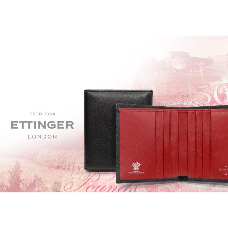 ETTINGER社公認正規販売店 ETTINGER / エッティンガー ミニウォレット  ST975BJ MINI WALLET 6C / C 二つ折り財布 スターリングコレクションの画像