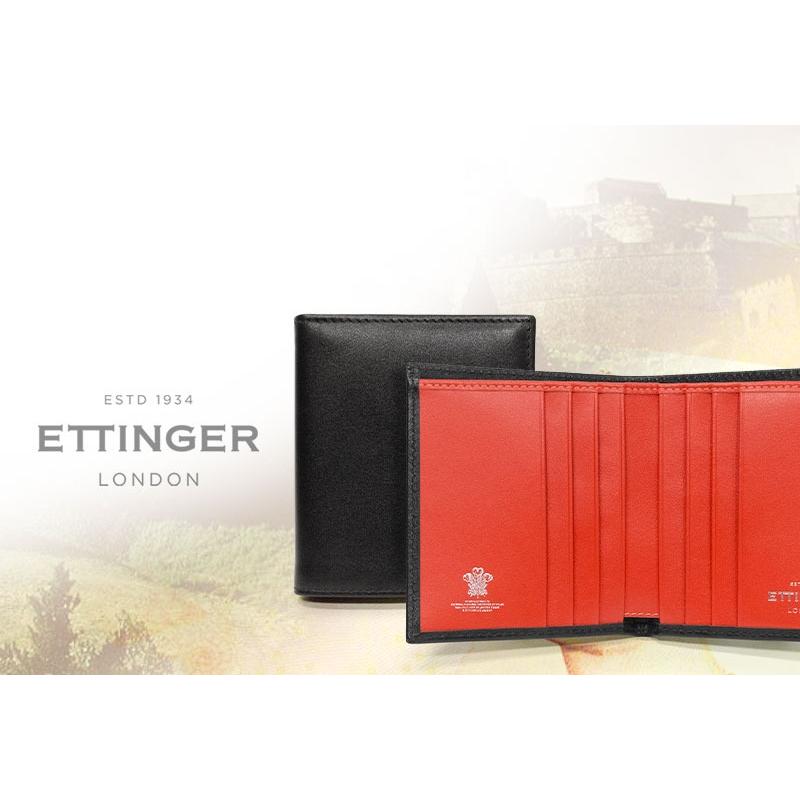ETTINGER社公認正規販売店 ETTINGER / エッティンガー ミニウォレット  ST975BJ MINI WALLET 6C / C 二つ折り財布 スターリングコレクションの画像