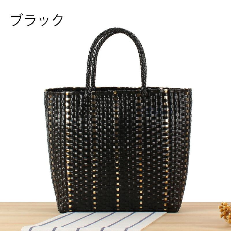 トートバッグ かごバッグ ビニール チャーム スモール ビニールバッグ