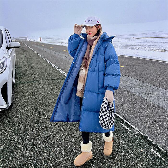 ロングコート ベンチコート ロングダウンコートレディース 冬 大きい 