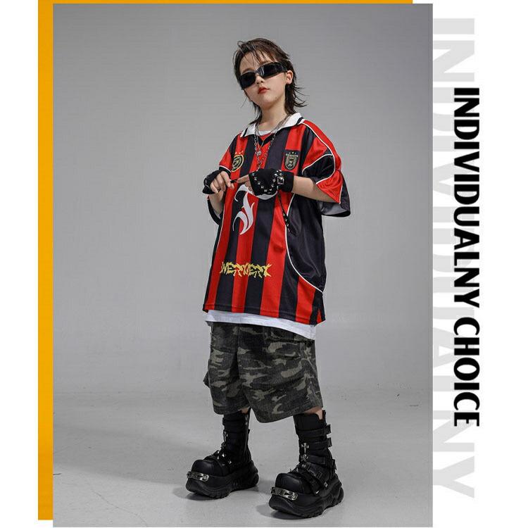 HIPHOP衣装 セットアップ キッズ ダンス 練習着 バスケットボール