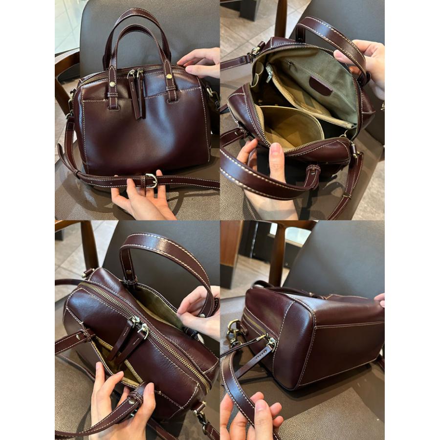 レディース 本革 バッグ 2WAY ハンドバッグ ショルダーバッグ 小さめ 