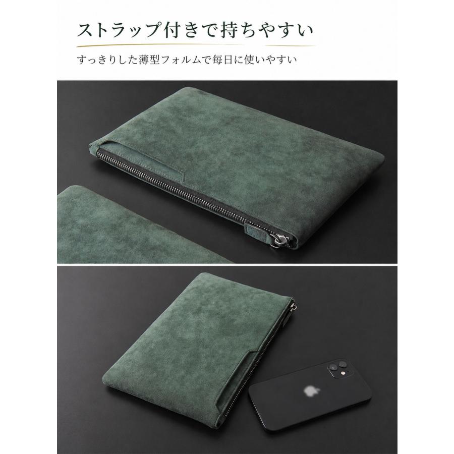 クラッチバッグ メンズ PUレザー ブラック セカンドバッグ 手持ち 着脱
