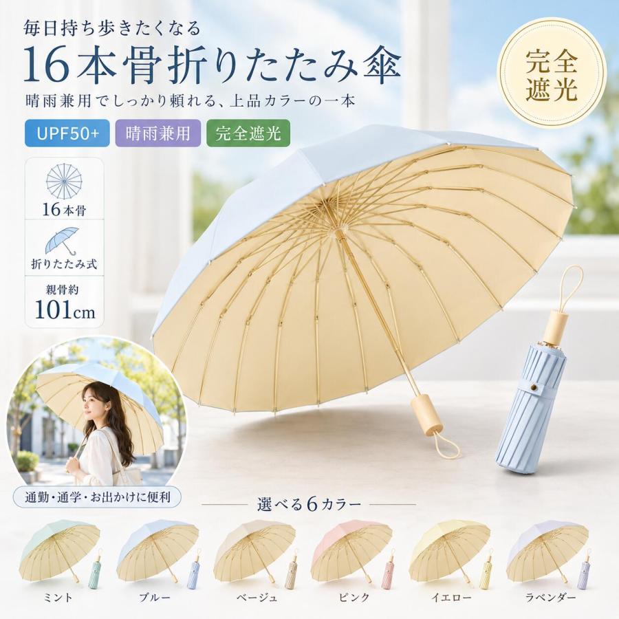 晴雨兼用折りたたみ傘 傘 8本骨 折りたたみ傘 8本骨 300g 超軽量