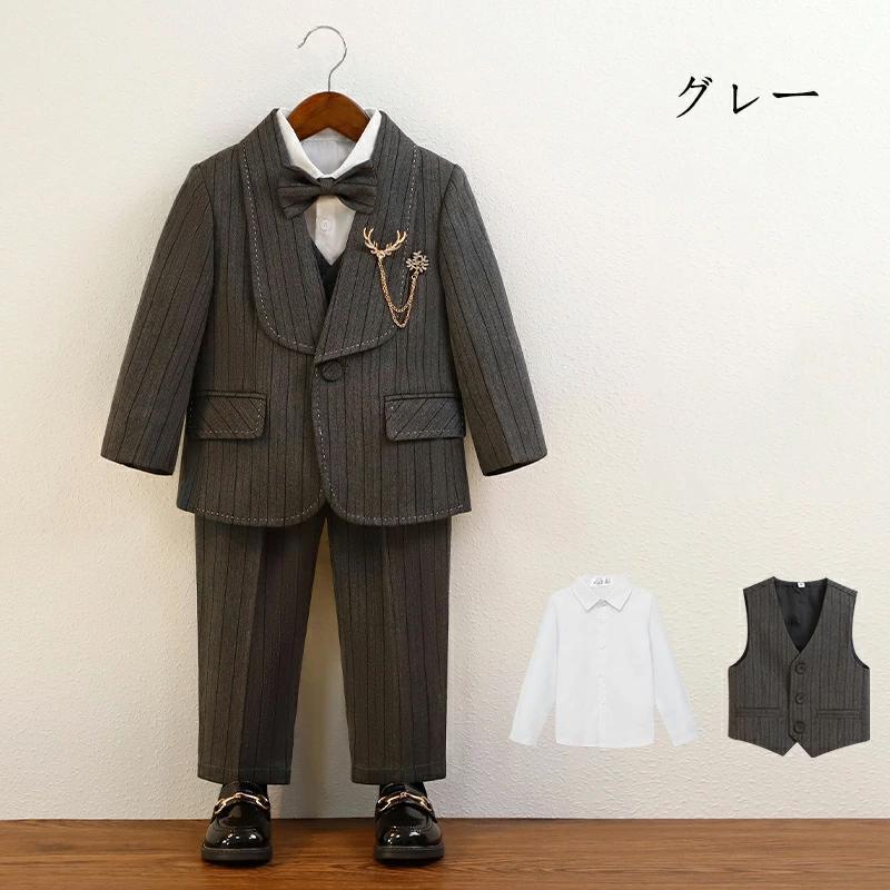 フォーマル スーツ 男の子 キッズ 4- 5点セット スーツ 入学式 子供スーツ 発表会 入園式 こども 子供服 フォーマルスーツ キッズスーツ 七五三 ベビースーツ |  | 02