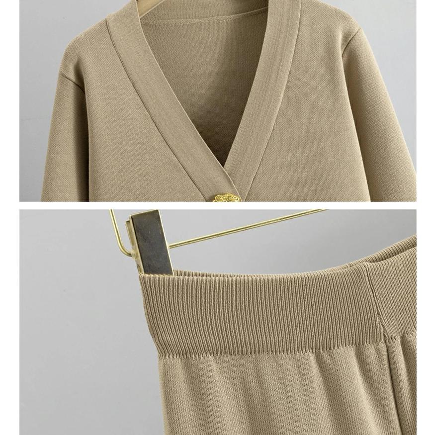 ニットセットアップ レディース 春 秋 冬 セットアップ ニット 2点