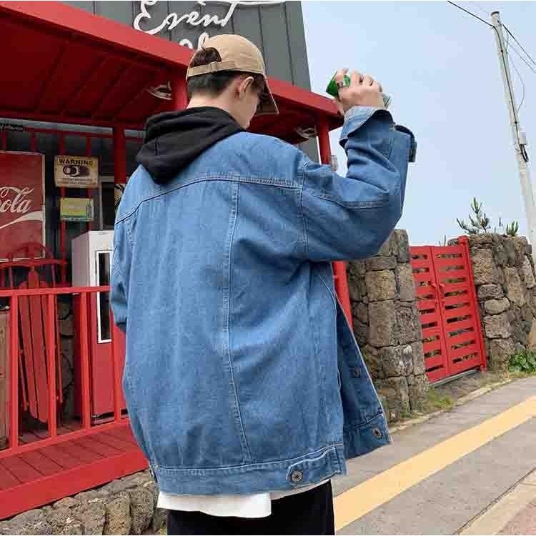 ディーゼル　フリンジデニムジャケット　ゆったりサイズ　オーバーサイズM セール】オーバーサイズ襟フリンジノーカラーデニムジャケット