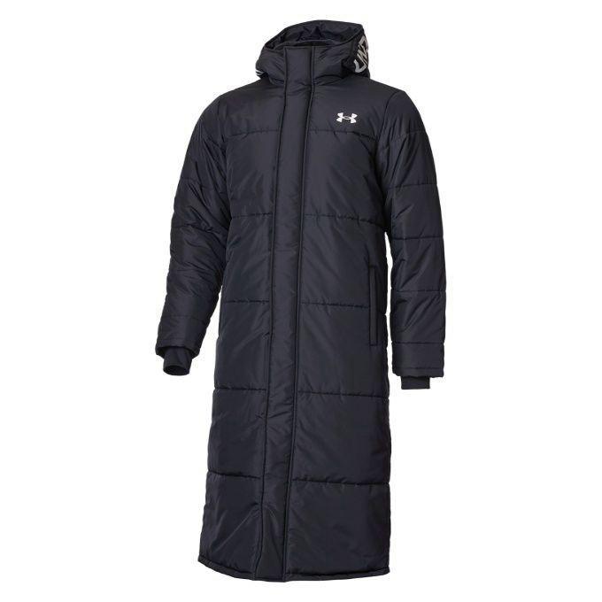 UNDER ARMOUR 1375526 001 メンズ ブラック 黒 UAロゴ ロングコート 