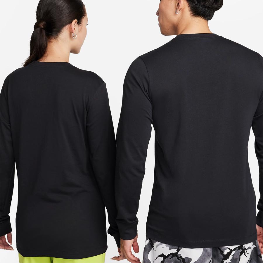 NIKE CLUB AR5194 010 ブラック 黒 メンズ ナイキ クラブ ロングスリーブ Tシャツ 長袖｜metaballer｜08