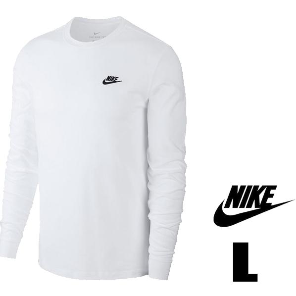 NIKE CLUB AR5194 100 ホワイト 白 メンズ ナイキ クラブ ロングスリーブ Tシャツ 長袖｜metaballer｜03