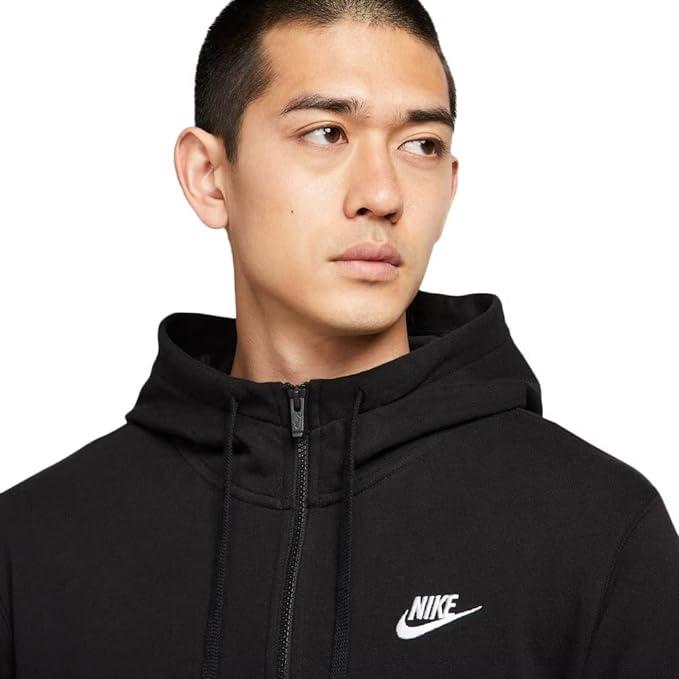 NIKE CLUB FRENCH TERRY FULLZIP HOODY BV2649 010 ブラック 黒 メンズ ナイキ クラブ フレンチテリー フルジップ フーディ パーカー｜metaballer｜05