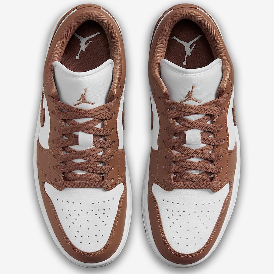 ＜新品未使用＞Nike Air Jordan 1ブラウン/ホワイト US 7.5 エア ジョーダン 1 NIKE AIR JORDAN LOW WMNS DC0774 202 ホワイト 白