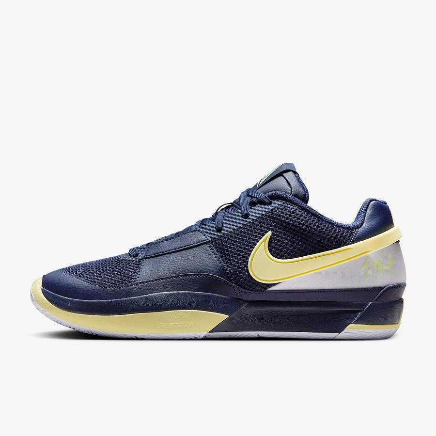 Nike ja1 バスケットシューズ ネイビー/イエロー NIKE JA 1 EP DR8786 402 メンズ ネイビー 紺 ライトイエロー 黄