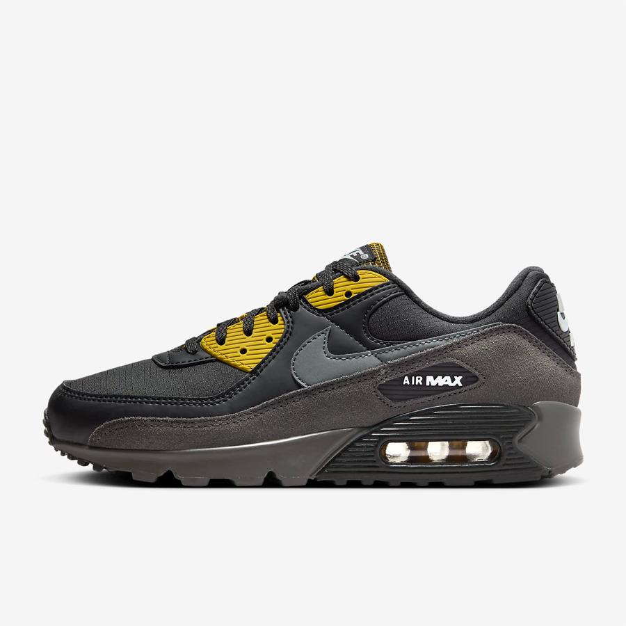 NIKE AIR MAX 90 FB9657 001 メンズ ブラック 黒 イエロー ナイキ エア マックス シューズ カジュアル｜metaballer｜09