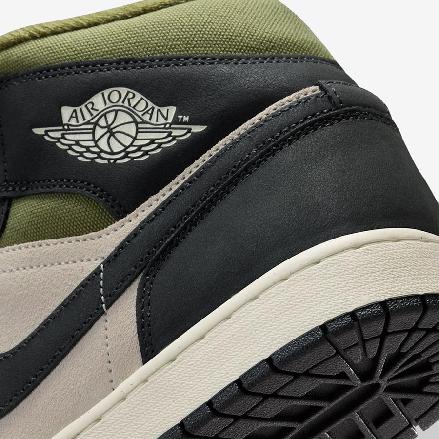 エア ジョーダン 1 NIKE AIR JORDAN MID HV4091 102 メンズ オリーブ