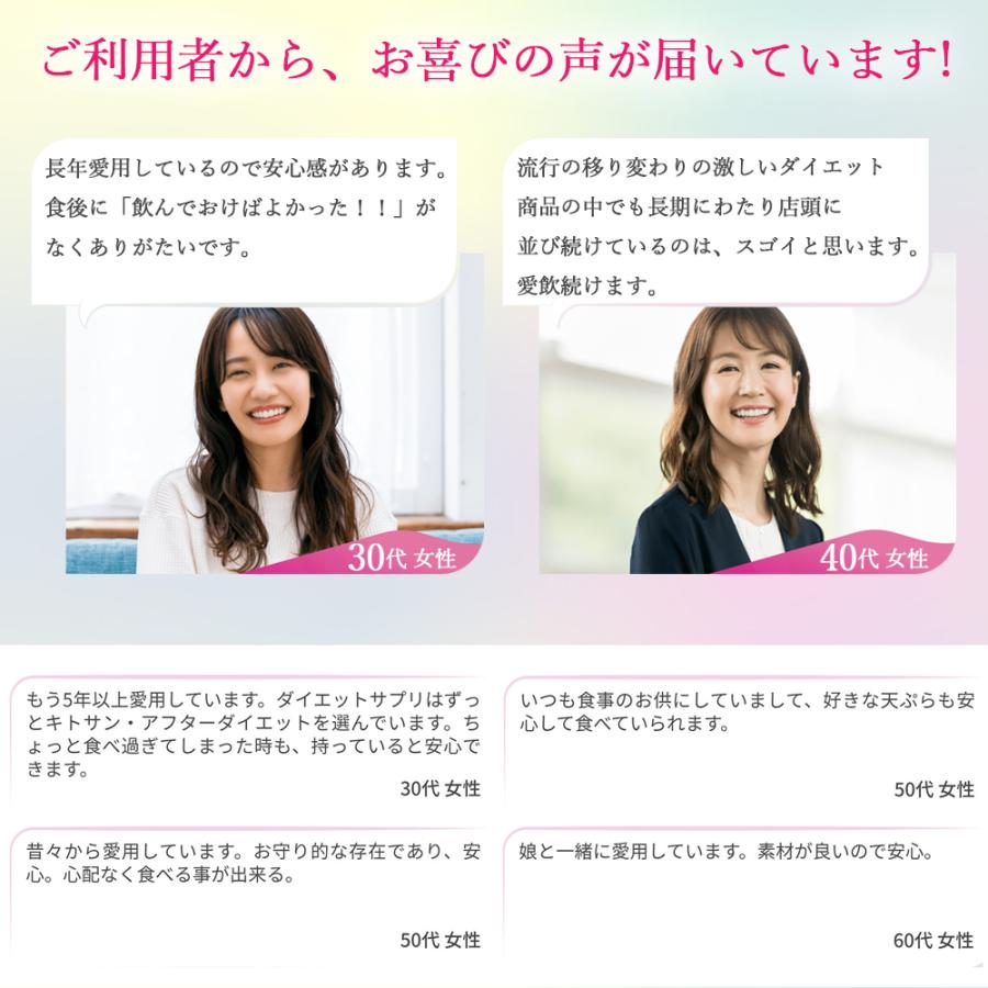サプリメント キトサン アフター ダイエット 徳用 360粒 60回分 メタボリック 脂質 糖質 健康食品 キダチアロエ サプリ 女性 食物繊維 | メタボリック | 07