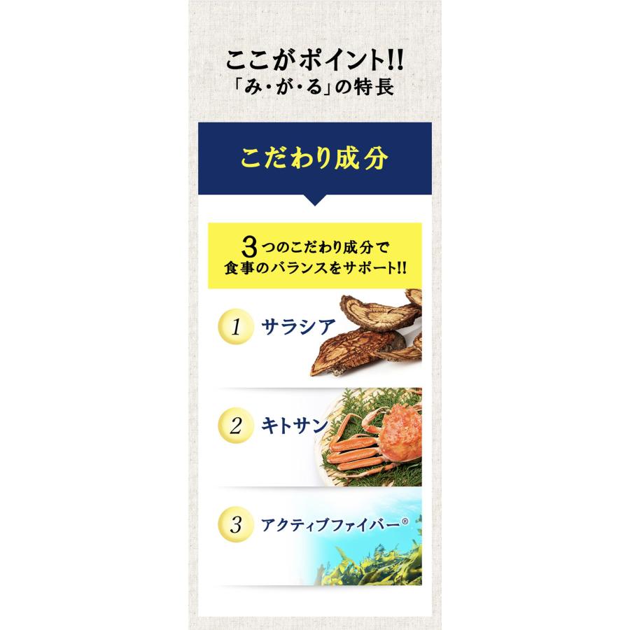 メタボリック サプリメント みがる 60粒 30回分 サラシア キトサン
