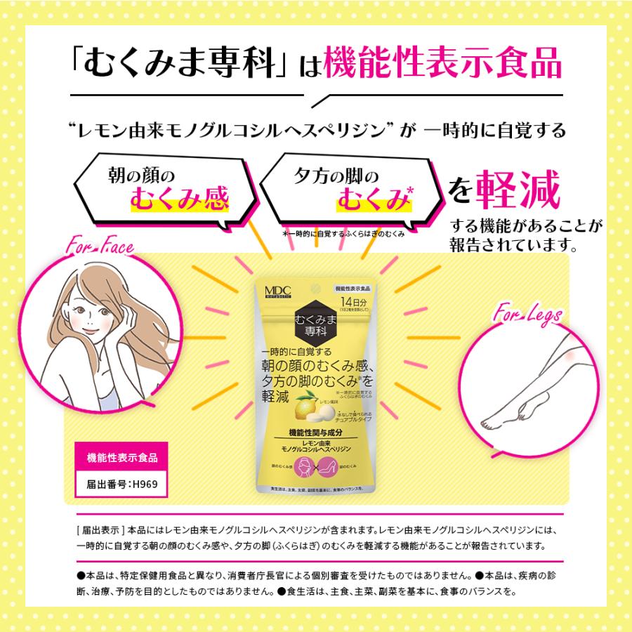 メタボリック むくみ サプリ むくみま専科 14日分 顔 足 脚 