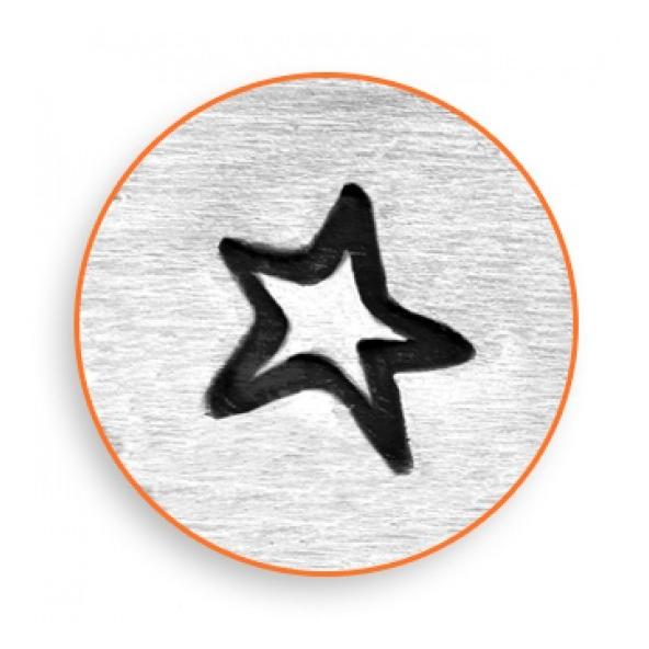 彫金刻印 Angled Star 6mm＊ゆがんだ星 革細工/レザークラフトにも