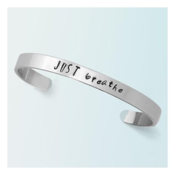 彫金用 Bracelet Stamping Blank＊バングル製作プレート6mm。シルバー色*ImpressArt |  | 02