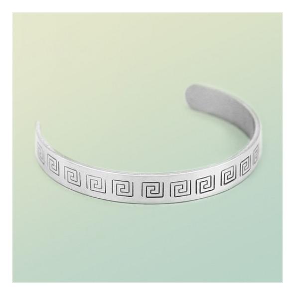 彫金用 Bracelet Stamping Blank＊バングル製作プレート9.5mm。シルバー色*ImpressArt |  | 02