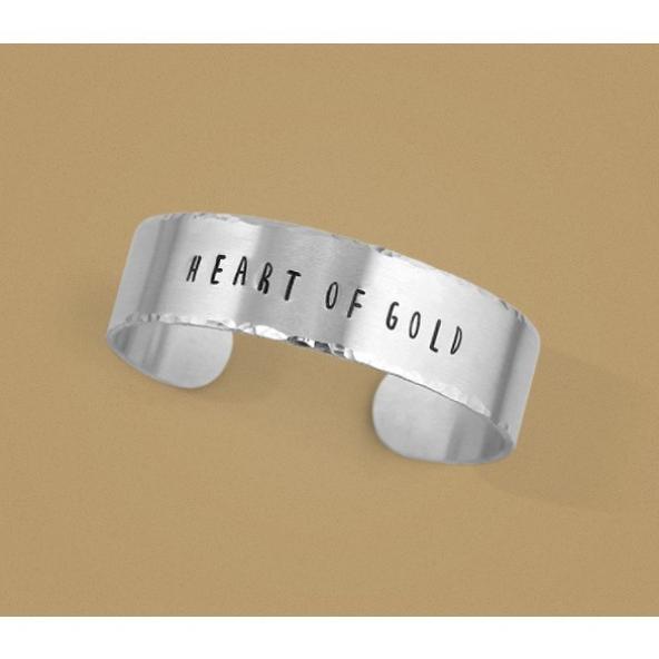 彫金用 Bracelet Stamping Blank＊バングル製作プレート16mm。シルバー色*ImpressArt |  | 01