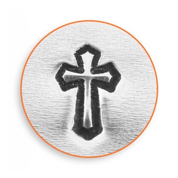 彫金刻印 Cross Outline＊クロス、十字架 革細工/レザークラフトにも*ImpressArt crosslineインプレス