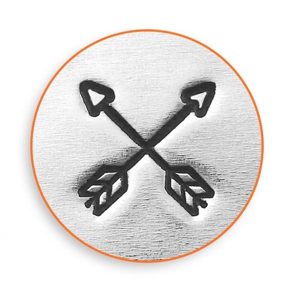 彫金刻印 Crossed Arrows＊クロスアロー：インディアン 革細工/レザー 