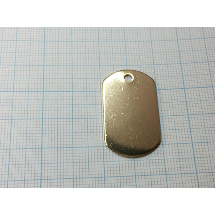 プレミアム無地プレート＊ドッグタグ真鍮Brass クラフトパーツ