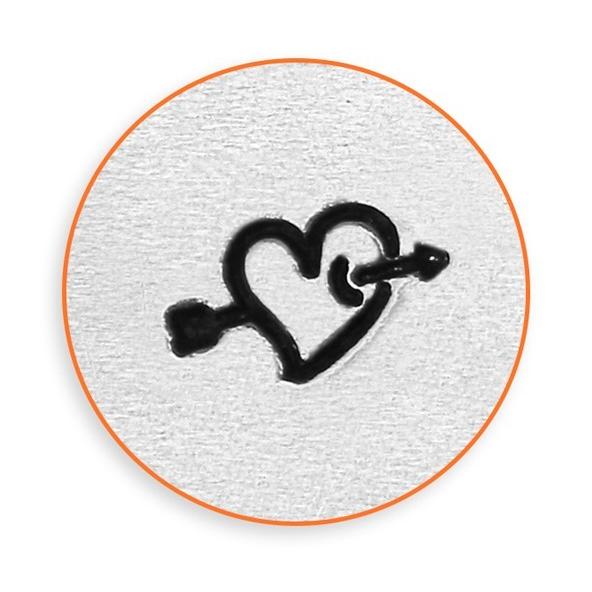 彫金刻印 Heart With Arrow ハートに刺さる矢 革細工 レザークラフトにも Impressart Heart With Arrow 彫金 レザー刻印の専門店craft S 通販 Yahoo ショッピング