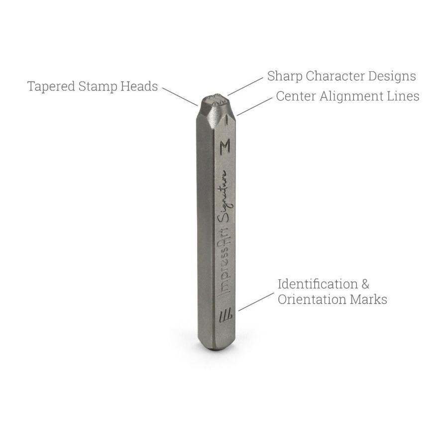 彫金刻印 最新モデル 使いやすいサイズ Juniper Low 3mm 小文字 英語