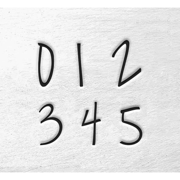 彫金刻印 Melody Numbers*飾り数字3mm刻印セット 革/レザー 彫金刻印 Melody Numbers*飾り数字3mm刻印セット 革/レザー