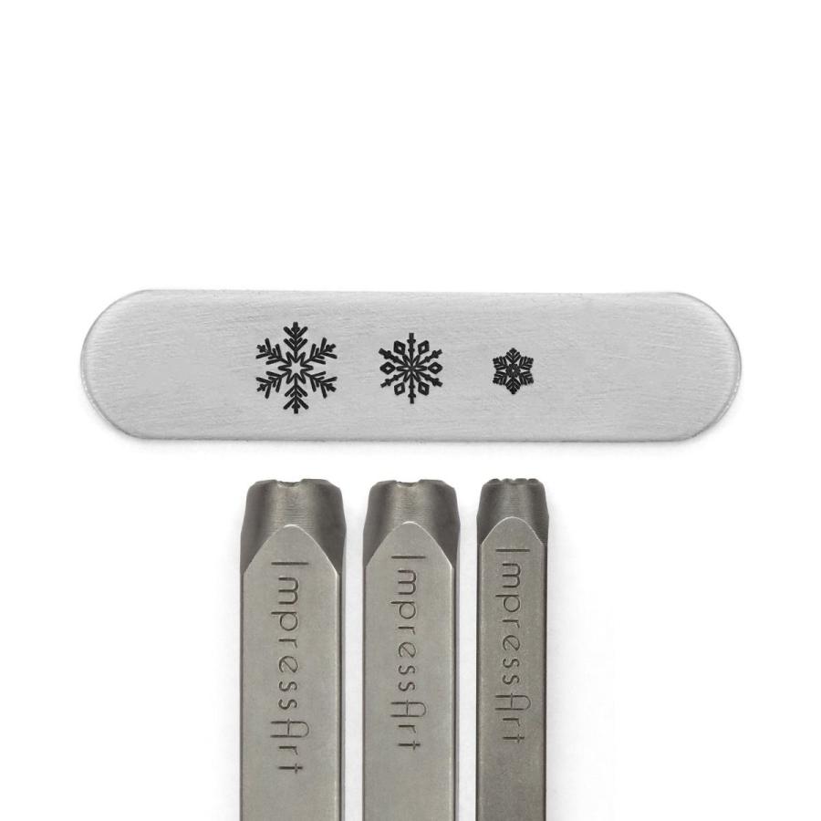 彫金刻印 Snow Flake Stamp Pack＊3サイズの雪の結晶デザインスタンプ