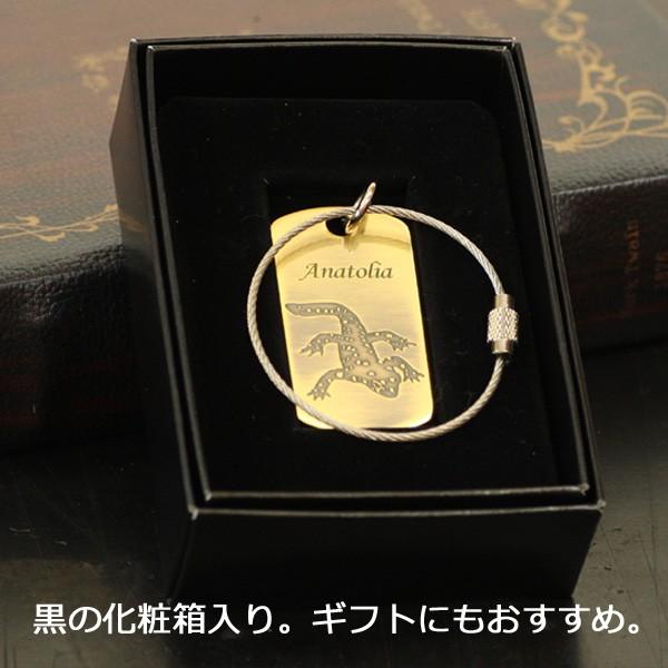 ストラウヒツエイモリ　真鍮　メタルタグ　/キーホルダー/ドックタグ/両生類爬虫類グッズ/有尾類/金属雑貨 |  | 03